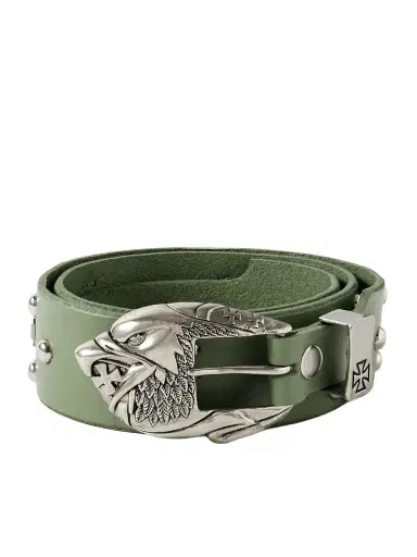 Enfants Riches Déprimés 4.5cm Eagle Petit Iron Cross Studded Leather Belt - Men | Thumbnail 1 Enfants Riches Déprimés 4.5cm Eagle Petit Iron Cross Studded Leather Belt - Men | Thumbnail 1
