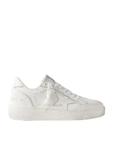 Golden Goose Ball Star Distressed Leather Sneakers - Men | Thumbnail 1 Golden Goose Ball Star Distressed Leather Sneakers - Men | Thumbnail 1