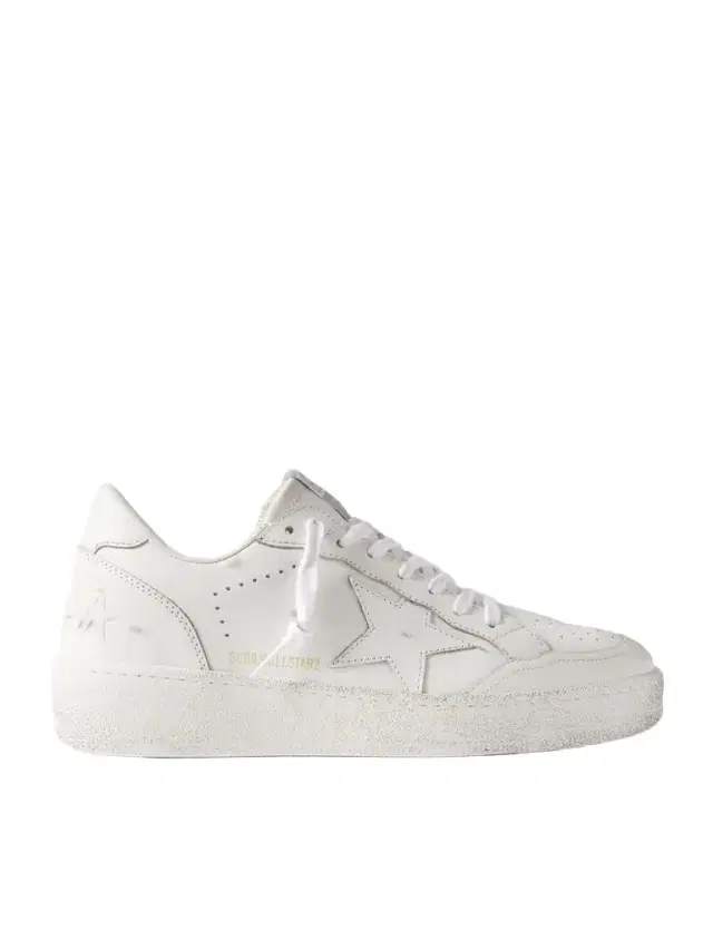 Ball Star Distressed Leather Sneakers - Men