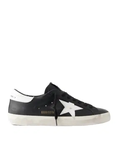 Golden Goose Super-Star Distressed Leather Sneakers - Men | Thumbnail 1 Golden Goose Super-Star Distressed Leather Sneakers - Men | Thumbnail 1