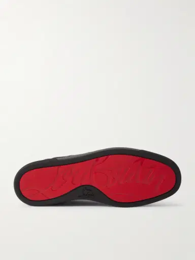 Christian Louboutin Retero Full-Grain Leather-Trimmed Canvas Sneakers - Men | Thumbnail 3 Christian Louboutin Retero Full-Grain Leather-Trimmed Canvas Sneakers - Men | Thumbnail 3