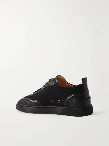 Christian Louboutin Retero Full-Grain Leather-Trimmed Canvas Sneakers - Men | Thumbnail 4 Christian Louboutin Retero Full-Grain Leather-Trimmed Canvas Sneakers - Men | Thumbnail 4