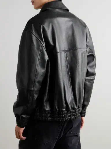 Studio Nicholson Piston Leather Bomber Jacket - Men | Thumbnail 3