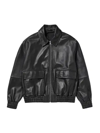 Studio Nicholson Piston Leather Bomber Jacket - Men | Thumbnail 1