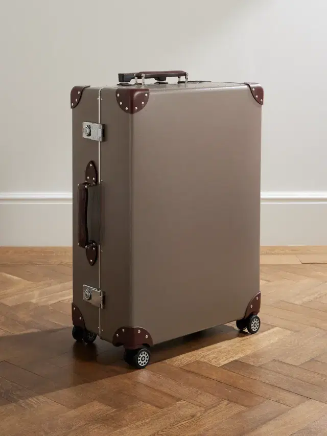 Globe-Trotter Metropolis Leather-Trimmed Suitcase - Men