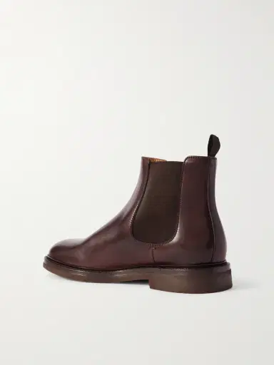Brunello Cucinelli Leather Chelsea Boots - Men | Thumbnail 4 Brunello Cucinelli Leather Chelsea Boots - Men | Thumbnail 4