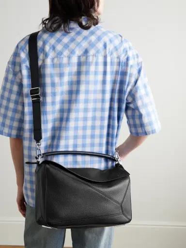Loewe Puzzle Edge Large Logo-Debossed Full-Grain Leather Messenger Bag - Men | Thumbnail 2 Loewe Puzzle Edge Large Logo-Debossed Full-Grain Leather Messenger Bag - Men | Thumbnail 2
