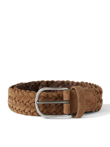 Anderson's 3.5cm Woven Suede Belt - Men | Thumbnail 1