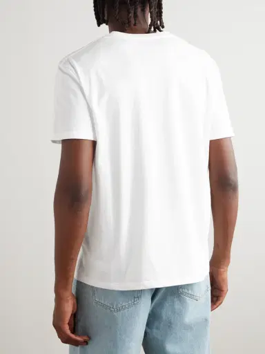 Valentino Garavani Logo-Appliquéd Cotton-Jersey T-Shirt - Men | Thumbnail 4 Valentino Garavani Logo-Appliquéd Cotton-Jersey T-Shirt - Men | Thumbnail 4