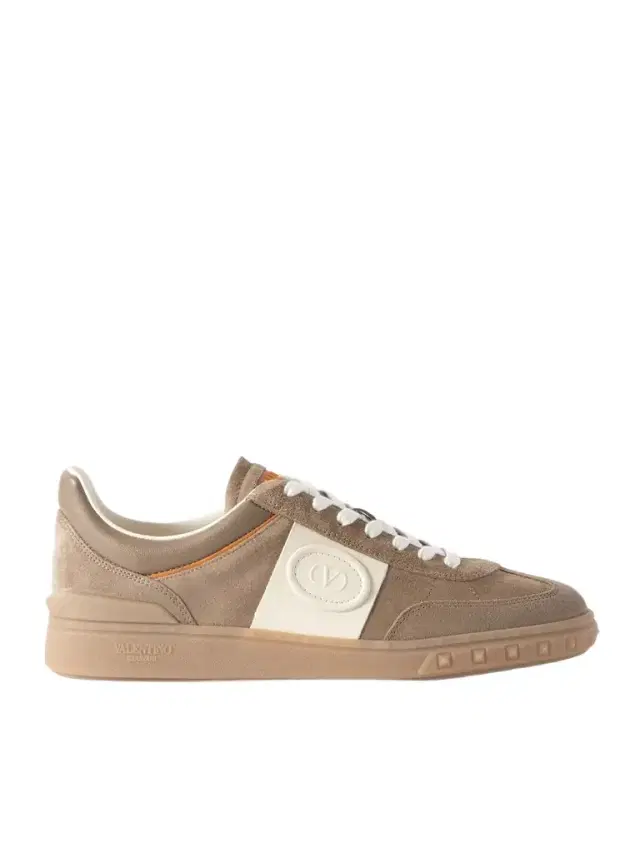 Valentino Garavani Upvillage Leather-Trimmed Suede Sneakers - Men