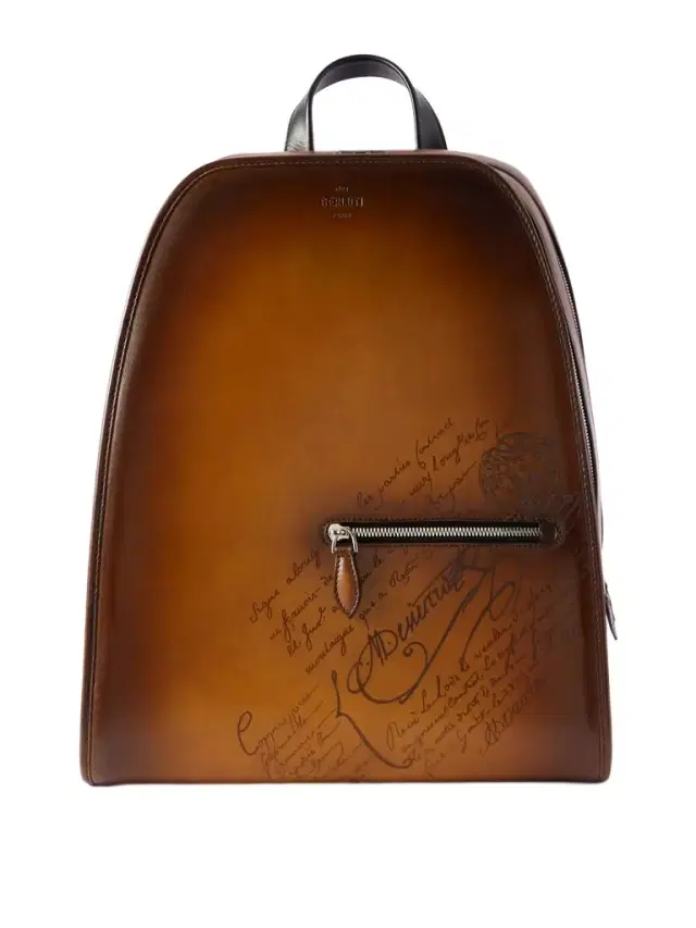 Working Day Scritto Venezia Leather and Twill Backpack - Men Working Day Scritto Venezia Leather and Twill Backpack - Men