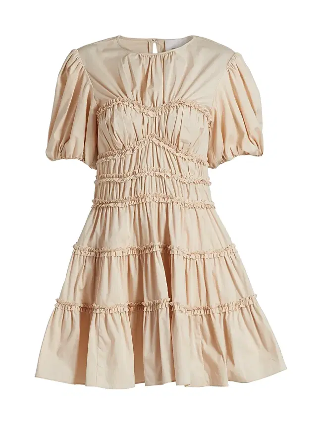 Cinq à Sept Women's Sirrina Gathered A-Line Minidress - Blush Dune