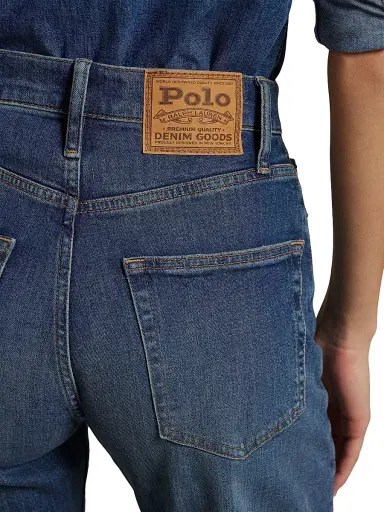Polo Ralph Lauren Women's High-Rise Straight-Leg Jeans - Telesto Wash | Thumbnail 6