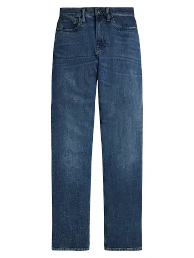 Polo Ralph Lauren Women's High-Rise Straight-Leg Jeans - Telesto Wash | Thumbnail 1