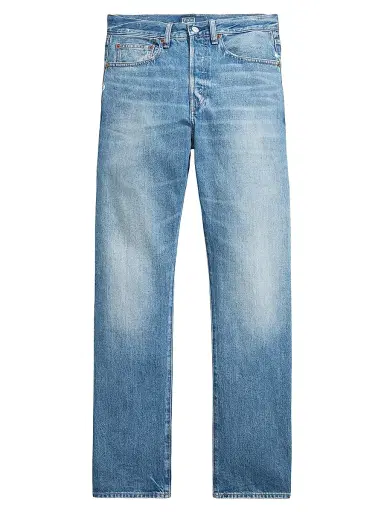 Polo Ralph Lauren Women's High-Rise Straight-Leg Jeans - Lebec Wash | Thumbnail 1