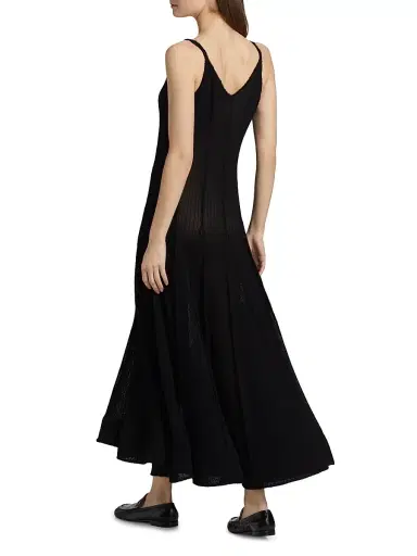 Proenza Schouler Women's Tavia Fringe Knit Maxi Dress - Black | Thumbnail 5 Proenza Schouler Women's Tavia Fringe Knit Maxi Dress - Black | Thumbnail 5