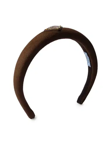 Prada Women's Suede Headband | Thumbnail 1 Prada Women's Suede Headband | Thumbnail 1