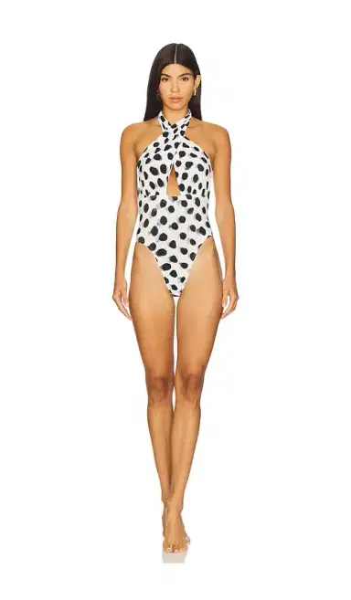 Norma Kamali Cross Halter Mio Top | Thumbnail 1