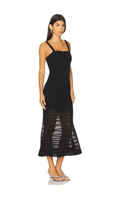 SIMKHAI Vallarie Midi Dress | Thumbnail 2 SIMKHAI Vallarie Midi Dress | Thumbnail 2