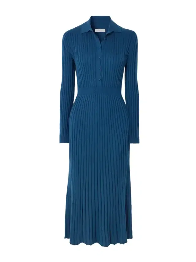 Ardor Ribbed Cashmere And Silk-blend Midi Dress