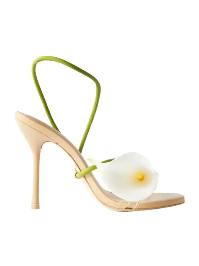 Cassidy Pvc-trimmed Leather Sandals
