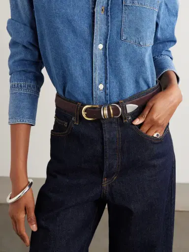 Déhanche Hollyhock Embellished Calf Hair Belt | Thumbnail 2 Déhanche Hollyhock Embellished Calf Hair Belt | Thumbnail 2
