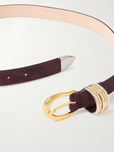 Déhanche Hollyhock Embellished Calf Hair Belt | Thumbnail 3 Déhanche Hollyhock Embellished Calf Hair Belt | Thumbnail 3