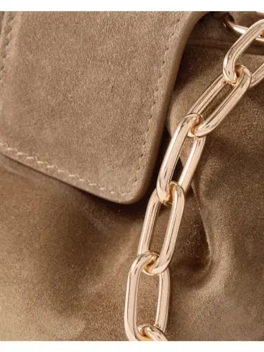 Gabriela Hearst Soft Demi Suede Clutch | Thumbnail 4
