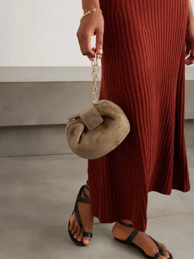 Gabriela Hearst Soft Demi Suede Clutch | Thumbnail 6