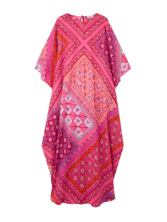 Printed Cotton-muslin Kaftan