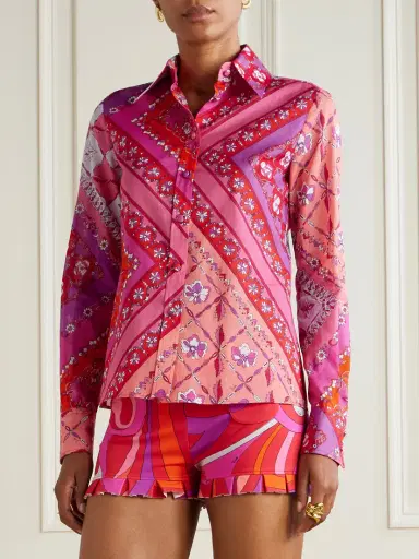 PUCCI Printed Cotton-muslin Shirt | Thumbnail 3 PUCCI Printed Cotton-muslin Shirt | Thumbnail 3