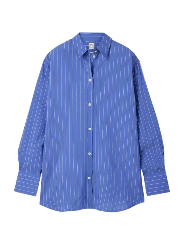 Pinstriped Poplin Shirt