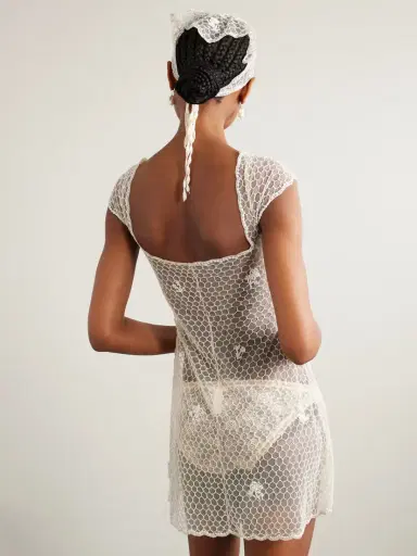 Clio Peppiatt Cora Embellished Tulle Mini Dress | Thumbnail 3 Clio Peppiatt Cora Embellished Tulle Mini Dress | Thumbnail 3