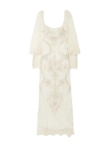 Clio Peppiatt Flora Embellished Lace Gown | Thumbnail 1 Clio Peppiatt Flora Embellished Lace Gown | Thumbnail 1