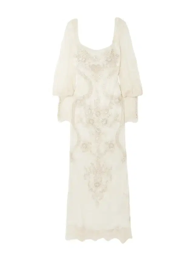 Clio Peppiatt Flora Embellished Lace Gown