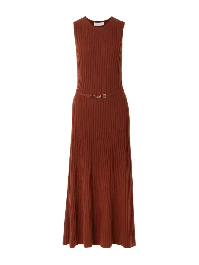 Meier Belted Ribbed Wool And Cashmere-blend Midi Dress