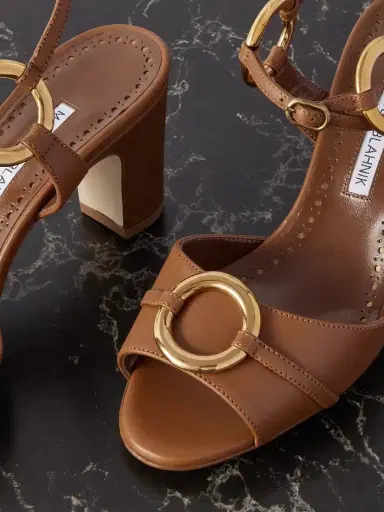 Manolo Blahnik Ileos Leather Sandals | Thumbnail 4 Manolo Blahnik Ileos Leather Sandals | Thumbnail 4