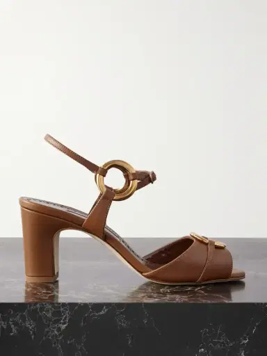 Manolo Blahnik Ileos Leather Sandals | Thumbnail 1 Manolo Blahnik Ileos Leather Sandals | Thumbnail 1