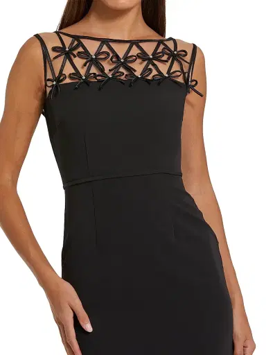 Mac Duggal Women's Ieena 1 Bow-Detailed Crêpe Gown - Black - Size 14 | Thumbnail 3 Mac Duggal Women's Ieena 1 Bow-Detailed Crêpe Gown - Black - Size 14 | Thumbnail 3