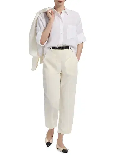 TWP Women's Jetties Beach Flat Front Ankle Pants | Thumbnail 2 TWP Women's Jetties Beach Flat Front Ankle Pants | Thumbnail 2
