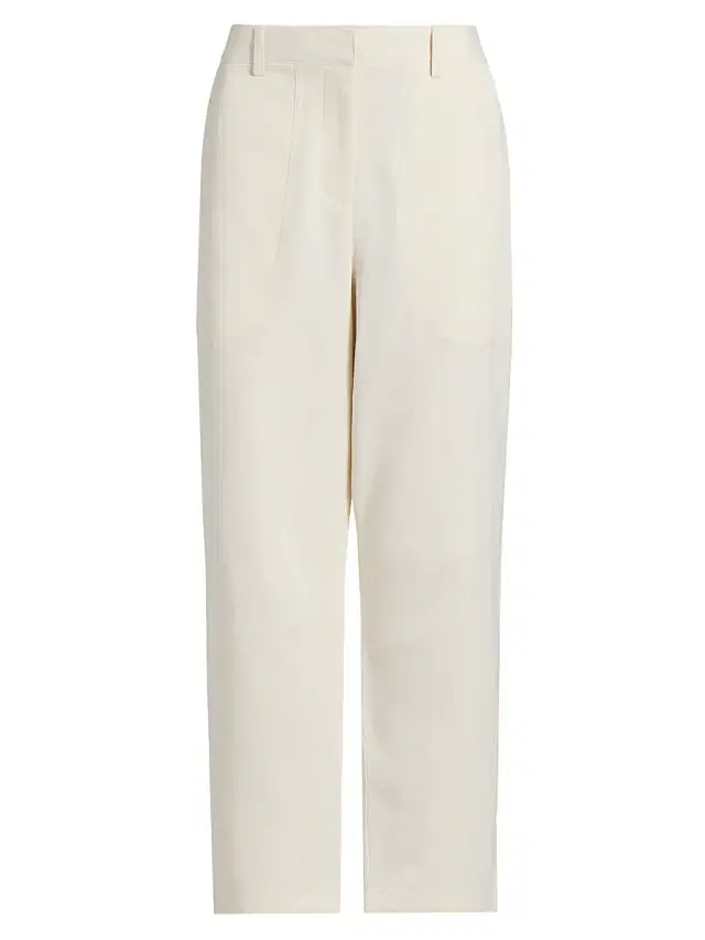Women's Jetties Beach Flat Front Ankle Pants - Bone