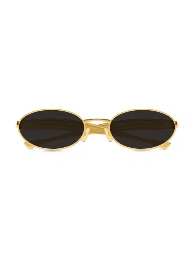 Bottega Veneta Women's 56MM Oval Sunglasses - Silver | Thumbnail 5