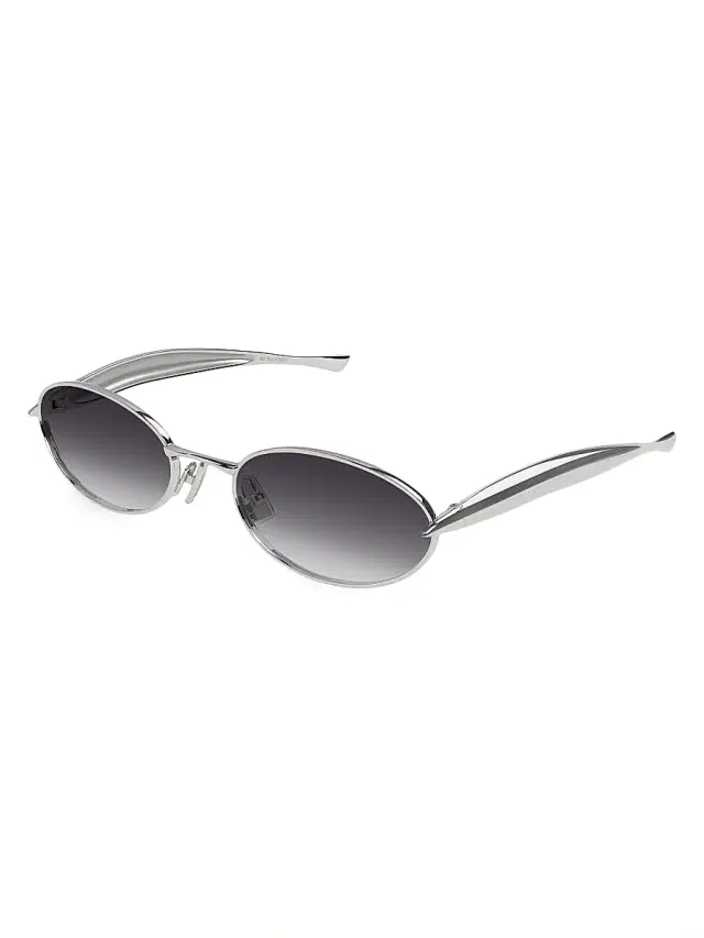 Women's 56MM Oval Sunglasses - Silver