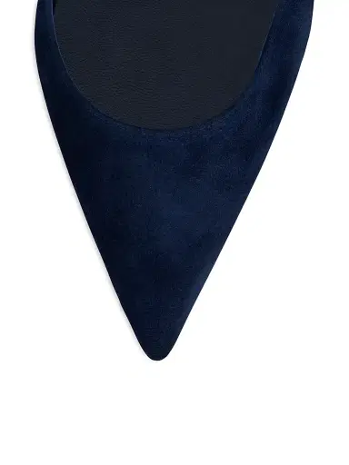 Christian Louboutin Women's Iriza Veau Velours 85MM Pumps - Zaffiro | Thumbnail 5 Christian Louboutin Women's Iriza Veau Velours 85MM Pumps - Zaffiro | Thumbnail 5