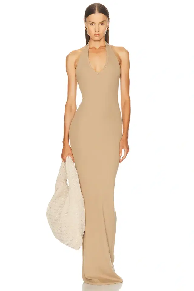 Eterne Halter Maxi Dress
