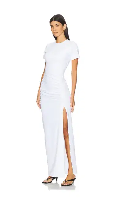 susana monaco Side Gathered Slit Dress | Thumbnail 2 susana monaco Side Gathered Slit Dress | Thumbnail 2