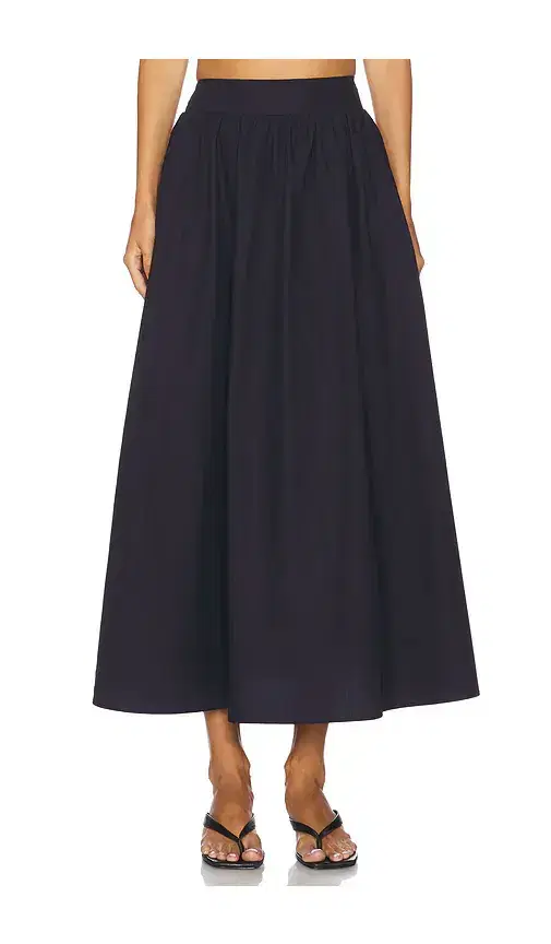 Poplin Midi Skirt