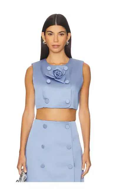 AKNVAS Edie Dutchess Satin Top | Thumbnail 1
