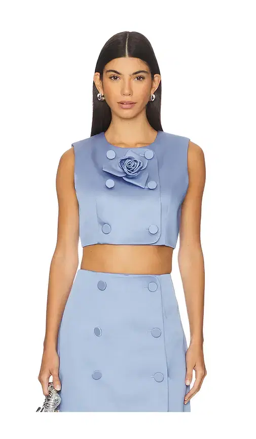 AKNVAS Edie Dutchess Satin Top