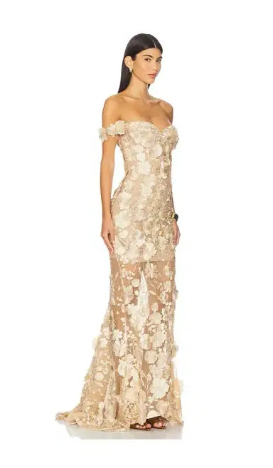 Bronx and Banco Jasmine Off The Shoulder Gown | Thumbnail 2 Bronx and Banco Jasmine Off The Shoulder Gown | Thumbnail 2